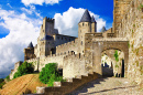 Mittelalterliche Festung in Carcassonne, Frankreich