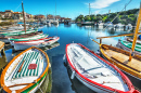 Holzboote, Stintino Hafen, Italien