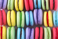Bunte Französische Macarons