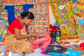 Indische Handwerkerin in Kolkata