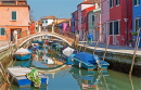 Kanäle der Burano Insle, Venedig