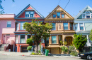Viktorianische Häuser In San Francisco
