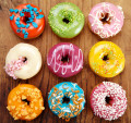 Verschiedene Donuts