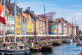 Nyhavn Bezirk in Kopenhagen, Dänemark