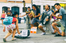 Straßenmusiker aus Neapel, Italien