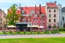 Bunte Cafeteria in Riga, Lettland