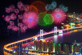 Feuerwerk Festival in Busan, Südkorea