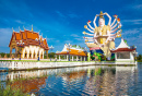 Wat Plai Laem Tempel, Thailand