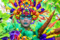 Ethnischer Karneval in Banyuwangi, Indonesien