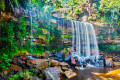 Popokvil Wasserfall, Kambodscha