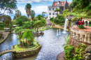 Tropischer Garten im Palast Monte, Portugal