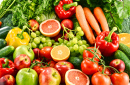 Verschiedenes Bio Gemüse und Obst