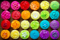 Farbige Cupcakes