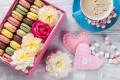 Macarons, Kaffee und Marshmallows