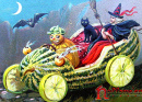 Halloween Postkarte anfang des 20 Jahrhunderts