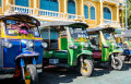 Tuktuk Taxis in Bangkok Innenstadt