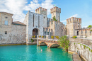 Burg von Sirmione am Gardasee, Italien