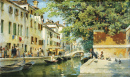 Ein Kanal in Venedig