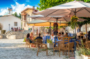 Straßencafe in Omodos, Zypern