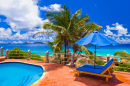 Tropischer Strandurlaubsort, Seychellen