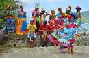 Traditionelle Tänzer in Portobelo, Panama