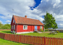 Traditionelles schwedisches Landhaus