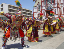 Straßenparade in Arica, Chile