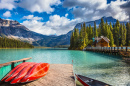 Der Emerald Lake, Kanadische Rocky Mountains