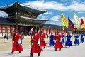 Königliche Zeremonie der Wachablösung in Seoul