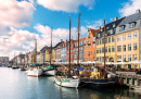 Kanal Nyhavn , Kopenhagen, Dänemark