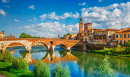 Brücke Ponte Pietra, Verona, Italien