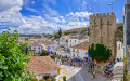 Obidos Burgmauern, Portugal