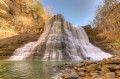 Großer Wasserfall im Burgess Falls Park, Tennessee