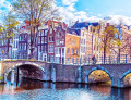Kanäle in Amsterdam, die Niederlande