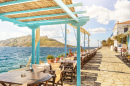 Restaurant am Meer, Ägina Insel, Griechenland