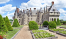 Gartenseite von Schloss Langeais, Loiretal, France