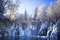 Nationalpark Plitvicer Seen im Winter