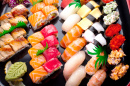 Verschiedene Sushi