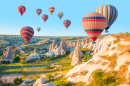 Heißluftballone über Kappadokien, Türkei