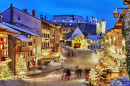 Weihnachten in Gruyères, Schweiz