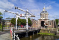Stadttor Morpoort in Leiden, Holland