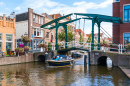 Zugbrücke in Leiden, Niederlande