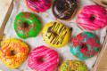 Bunte Donuts