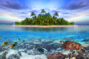 Tropische Insel der Malediven