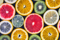Scheiben von Zitrusfrüchten