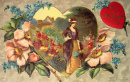 Vintage Valentinskarte