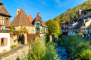 Historisches Dorf in Elsass, Frankreich