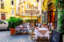 Straßencafé in Rom, Italien