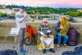 Straßenmusiker auf der Karlsbrücke, Prag