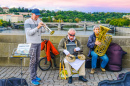 Straßenmusiker auf der Karlsbrücke, Prag